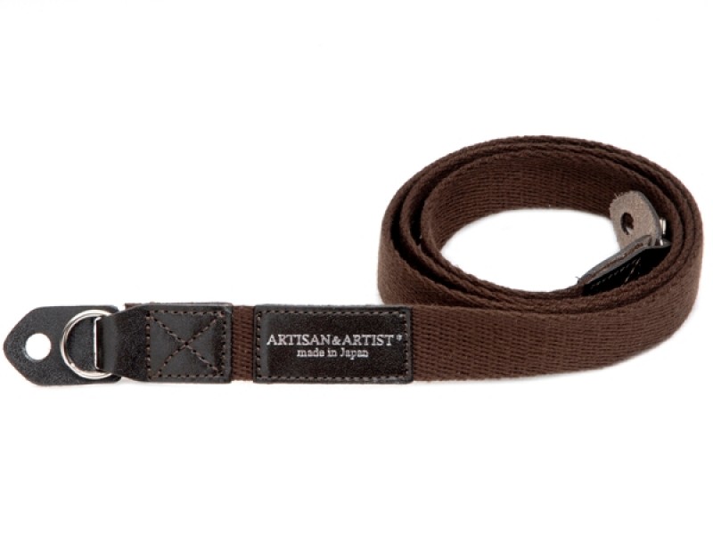 Artisan & Artist Kamerariemen ACAM 110 A – Rot, Aus Stoff Mit Lederdetails, 25 Mm Breit
