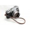 Gordy's camera strap donker bruin met zwarte draad